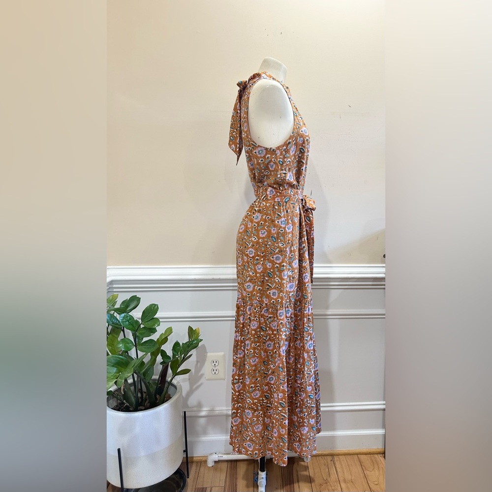Cleobella Organic Cotton Floral Halter Maxi Dress - Picture 3 of 6